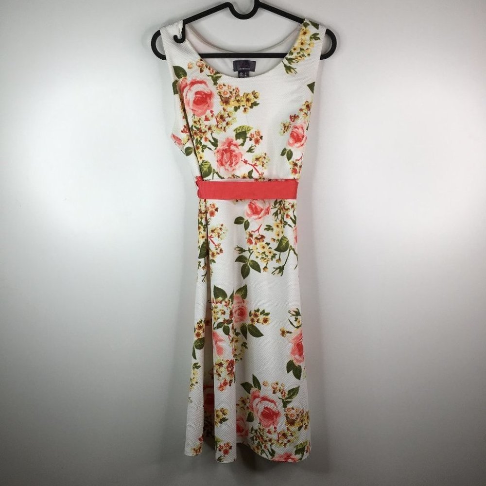 OH Baby Motherhood Maternity Floral Dress White
